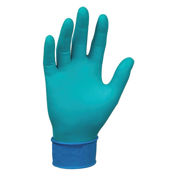 Ansell 93-360, Disposable Gloves, 7.87 mil Palm, Nitrile, Powder-Free, S, 500 PK, Green 93-360