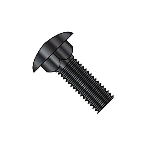 Carriage Bolt, Square Neck, Steel, Black Oxide, 300 PK