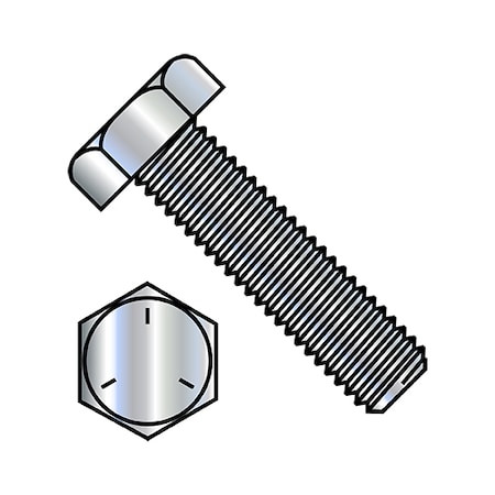 Grade 5, 3/4"-10 Hex Head Tap Bolt, Zinc Plated Steel, 5 in L, 45 PK