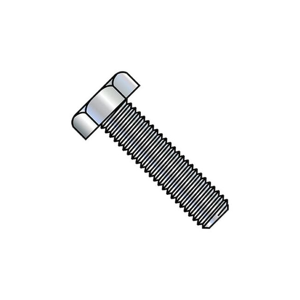 1/4"-20 Hex Head Tap Bolt, Zinc Plated Steel, 6 in L, 250 PK