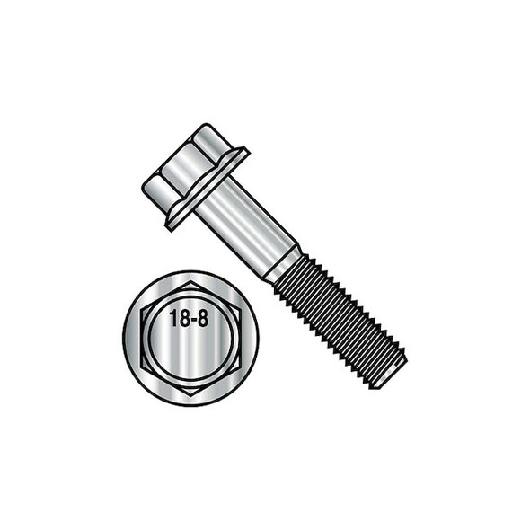 3/8-16X1 1/2 HEX FLANGE FRAME BLT 18-8 STAINLESS STEEL,PK250