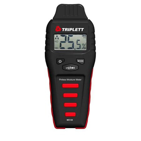 Triplett Moisture Meter,Pinless,1inDepth MS120