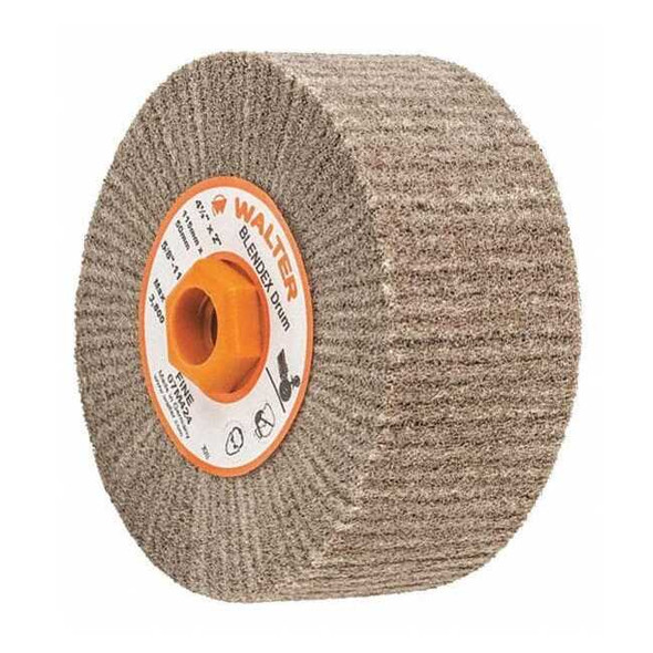 Walter Finishing Drum,4-1/2"x2",Fine 07M424