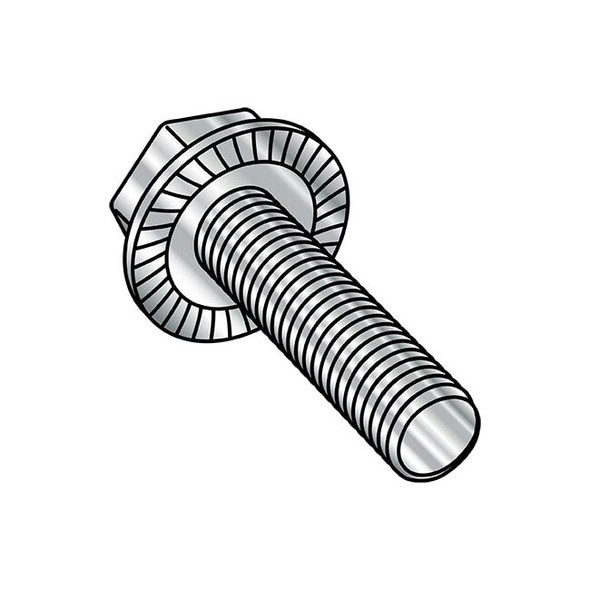 1/4-20X3/4 SERRTED HWH FLANG FT 18-8 STAINLESS STEEL,PK1000