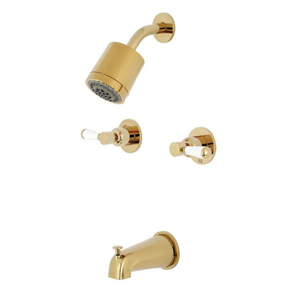Kingston Brass KBX8142DPL Tub/Shower Faucet,w/2 Hand KBX8142DPL Kingston Brass KBX8142DPL Tub/Shower Faucet,w/2 Hand KBX8142DPL