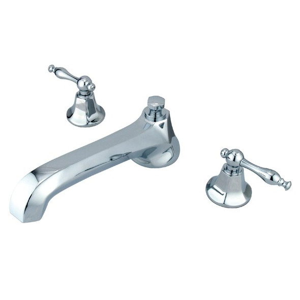 Kingston Brass Roman Tub Faucet, Polished Chrome, Deck Mount KS4301NL