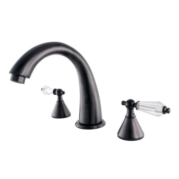 Kingston Brass Roman Tub Faucet, Oil Rubbed Bronze, Deck Mount KS2365WLL