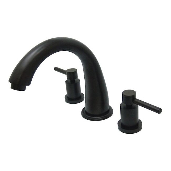 Kingston Brass Roman Tub Faucet, Oil Rubbed Bronze, Deck Mount KS2365DL