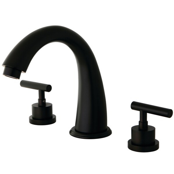Kingston Brass Roman Tub Faucet, Oil Rubbed Bronze, Deck Mount KS2365CML