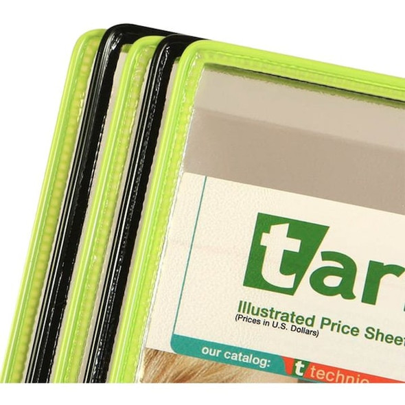 Tarifold Wall Unit Blk Line ST,5 Blk/5 Gn,Pockets WBL291