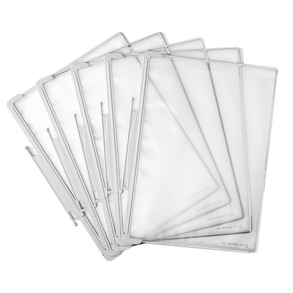 Tarifold Pivoting Pockets,Gray,PK10 TP070