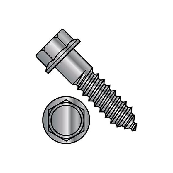 Lag Screw, 3/8 in, 2-1/2 in, Steel, Galvanized Hex Hex Drive, 275 PK