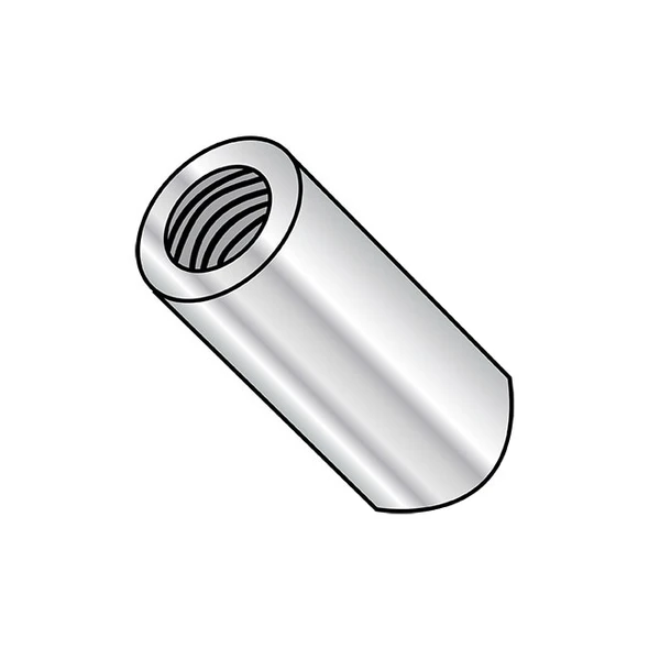 Round Standoffs, #4-40 Thrd Sz, 1/2 in Bd L, Aluminum 1/4 in OD, 1000 PK
