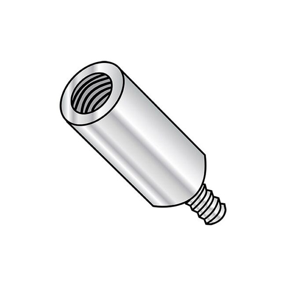 Round Standoffs, #8-32 Thrd Sz, 3/4 in Bd L, Aluminum 1/4 in OD, 1000 PK