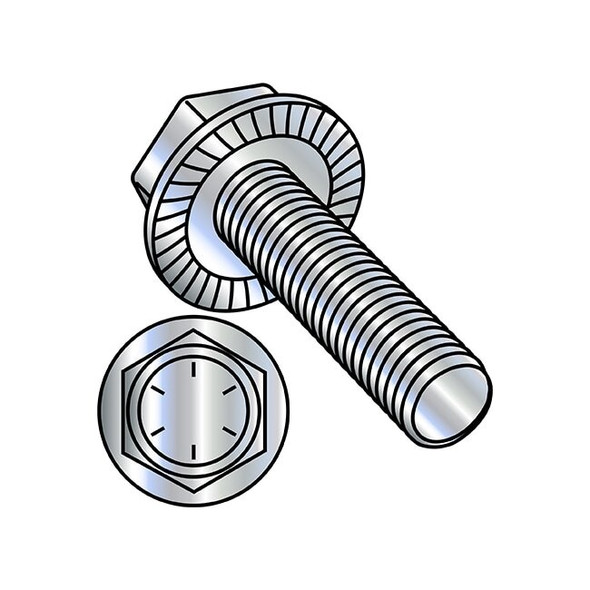 5/16-18in x 3/4in Flange Bolts, Steel Zinc, 1250 PK