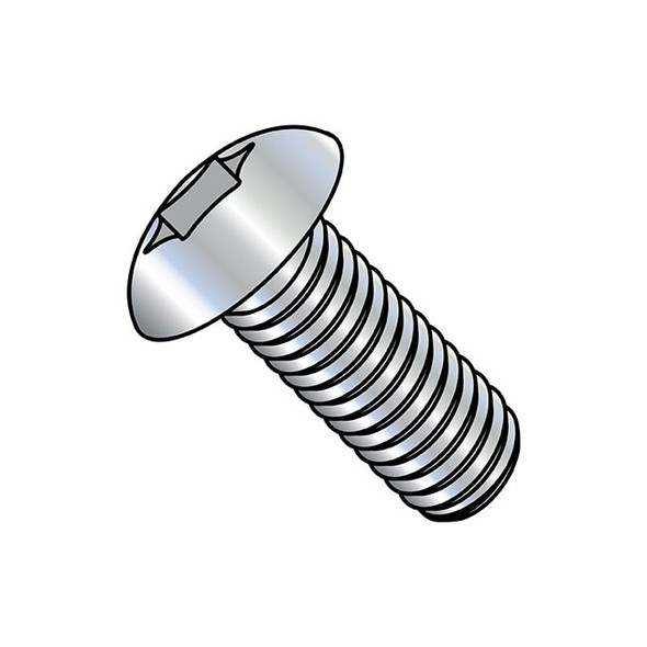 1/4"-20 x 1 in Torx Truss Machine Screw, Zinc Plated Steel, 2000 PK