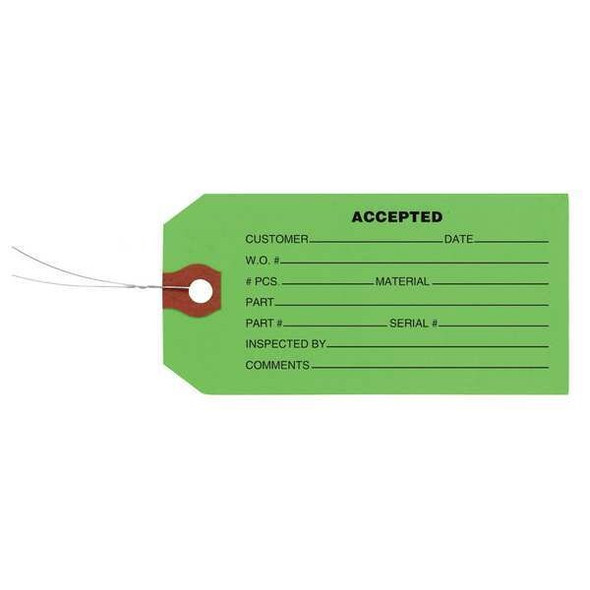 Manufacturer Varies Tag, Paper, 2 3/8 in Width, 4 3/4 in Height, ,1000 PK 1HAA9