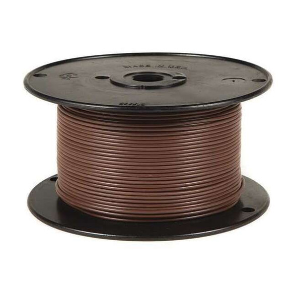 Primary Wire, GPT, 10 AWG, 1C C, Brown, PVC, Stranded, 60V, 100 ft.