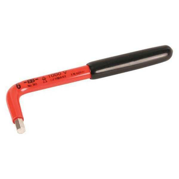 Wiha Metric Plain Hex Key Hex Key, 1.5 mm Tip Size, 3 57/64 in Long, 0.5 mm Short 13650