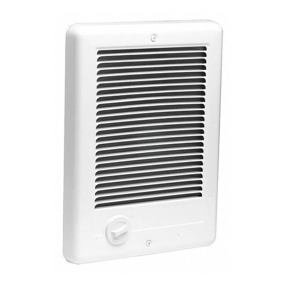 Recessed Electric Wall-Mount Heater, Recessed, 2000/1500W W, 240/208V AC, White