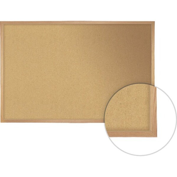 Ghent Cork Bulletin Board 72x48", Wood Frame WK46