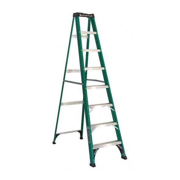 Louisville 8 ft Fiberglass Stepladder, 225 lb Capacity FS4008