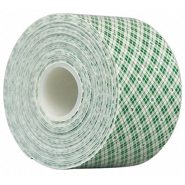 Double-Sided Foam Tape, 3 in W, 5 yd L, 1/32 in, Polyurethane Foam, Double-Sided