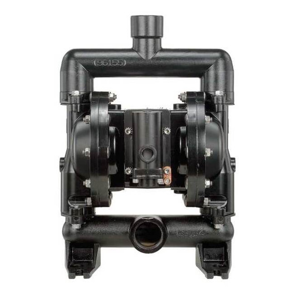 Double Diaphragm Pump, Aluminum, Air Operated, PTFE, 60 gpm GPM 200 Degrees F