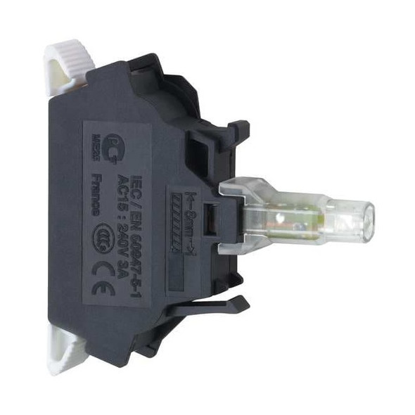 Schneider Electric Lamp Module With Bulb 22 mm, White ZBVB15