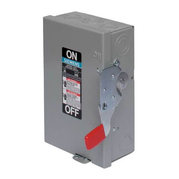 Siemens Safety Switch, Fusible, 100 A, Steel GF223N