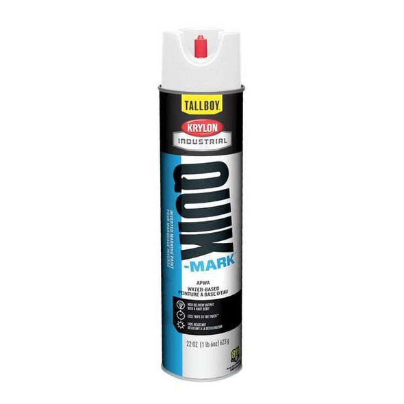 Inverted Marking Paint, 22 oz., Brilliant White, Water -Based