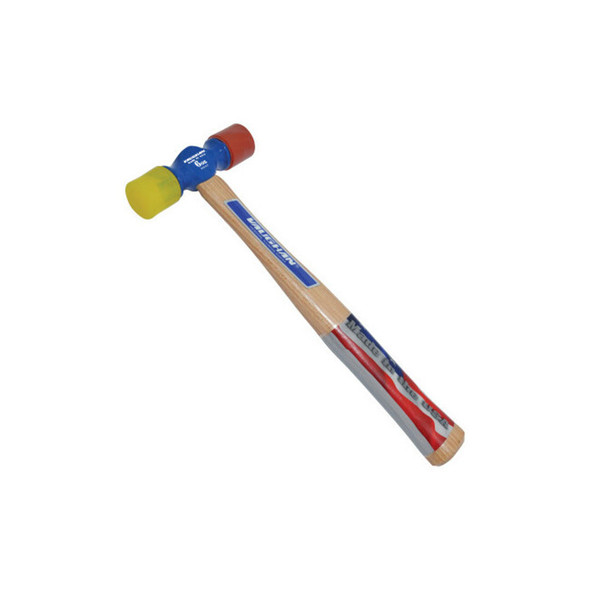 Soft Face Hammer, 6 oz Head, 1 in dia, 13-1/8 in in Handle L, Natural
