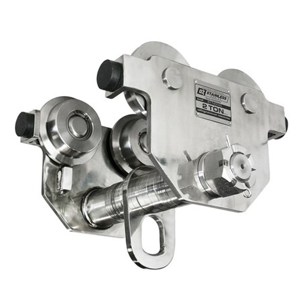 Oz Lifting Products Push Beam Trolley,Stainless Steel OZSS2PBT