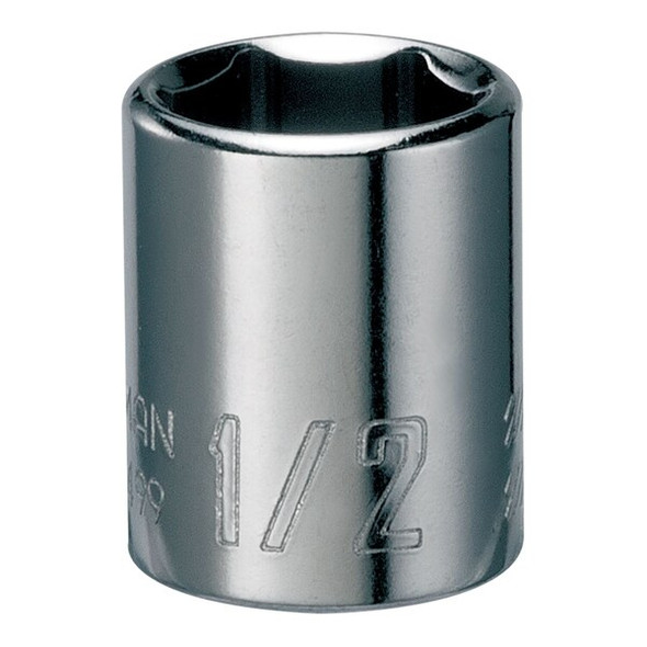 Craftsman Sockets, 1/4" Drive 1/2" 6 Point SAE Sha CMMT43499