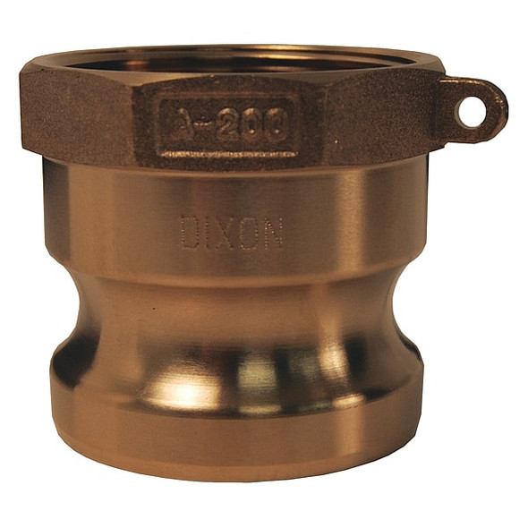 Dixon Cam and Groove Adapter,1-1/4",Brass G125-A-BR