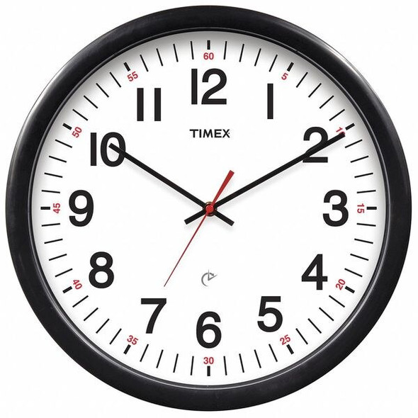 Acurite Set and Forget Wall Clock 14.25,w/5 Year 46032