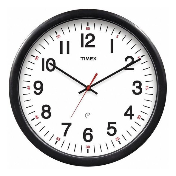 Acurite Set and Forget Wall Clock 14.25,w/5 Year 46032