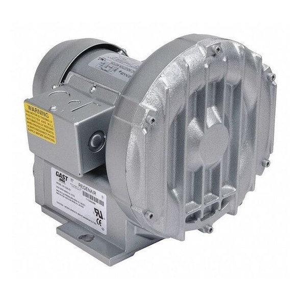 Gast Regenerative Blower, 1/8 hp,28.5 in Hg R1102K-01