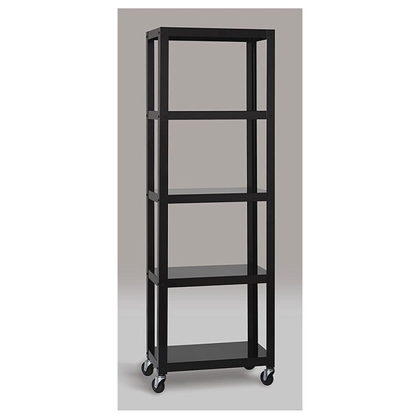 Space Solutions SOHO Mobile Bookcase,72" H,Black 21752