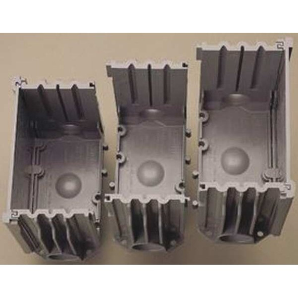 Electrical Box, 97.4 cu in, Floor Box Type, 1 Gang, PVC, Rectangular Shape