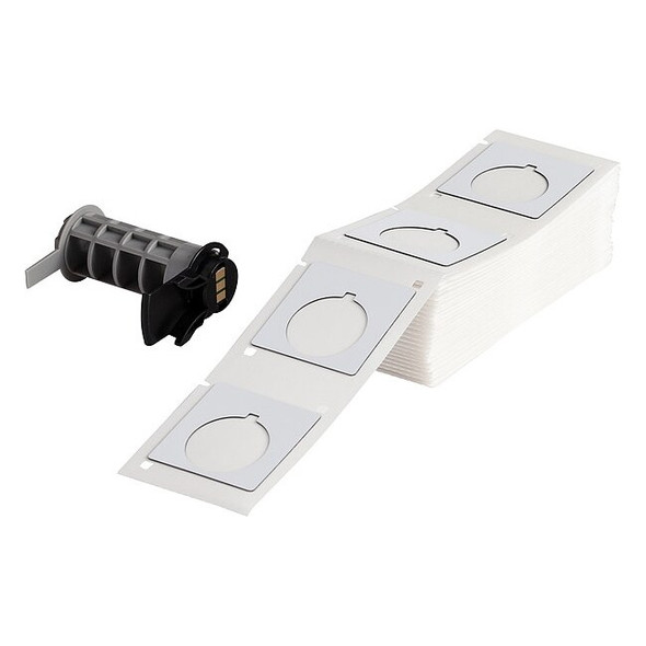 Brady Pre-Cut Label Stock Roll, White, Gloss M6-169-593