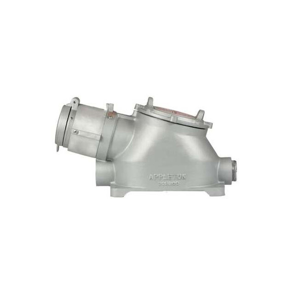 Pin & Sleeve Plug, 100 A, 600V AC, Three Phase, 4 Pole, Style 2 Grounding, Gray