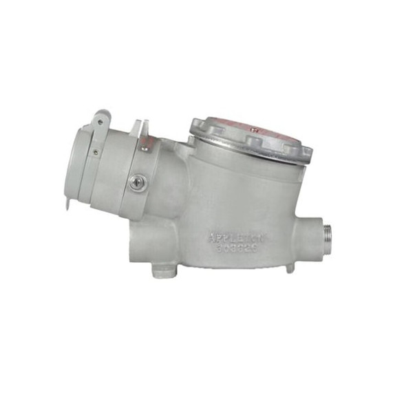 Pin & Sleeve Plug, 100 A, 600V AC, Three Phase, 4 Pole, Style 2 Grounding, Gray  ACP1034CD