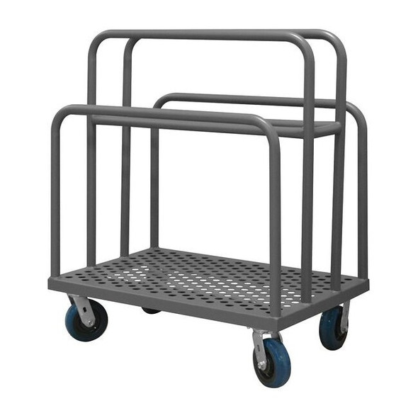 Durham Mfg Lumber Cart,Perforated Deck,24x36 PMWP-2436-6PU-95