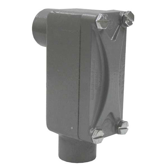 Hubbell Killark Conduit Outlet Body,Aluminum,LB XLB-2