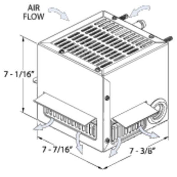 Maradyne DC Auxiliary Heater,12V,10A,7-1/16in. H 5030-12V