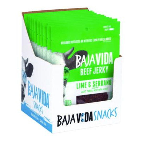 Baja Jerky FOOD,JERKY LIME,12CT 00850045035591