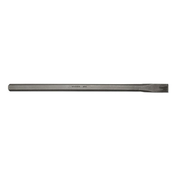 Extra Long Cold Chisels, 12 in Long, 3/4 in Cut, Sand Blasted, 6 per box Pack of 6
