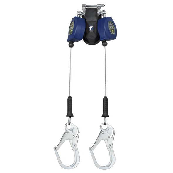 FT-X Self Retracting Lifeline, 8 ft. Length, Quick-Connect, Aluminum, 2 Leg(s)