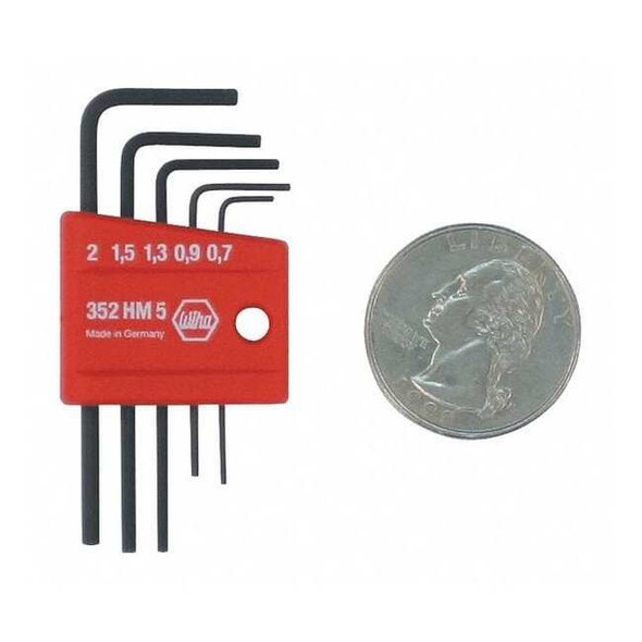 Wiha 5 Piece Metric L-Shape Hex Key Set, 35392 35392